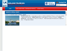 Tablet Screenshot of midlandtours.com